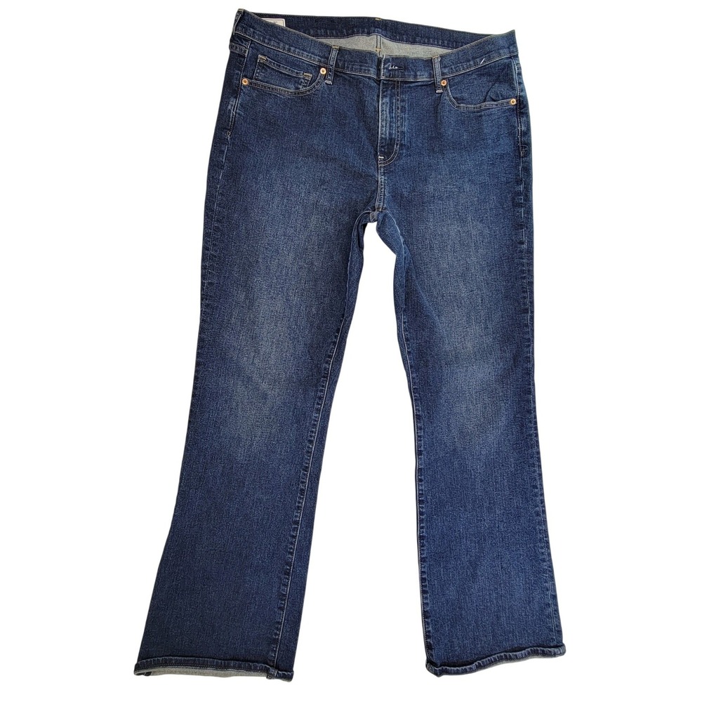 GAP Women 34 18R Baby Boot Mid Rise Dark Wash‎ Denim Jeans Pants